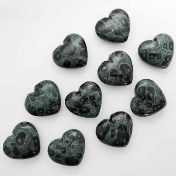 You Pick Kabamba Jasper Heart Crystal Carving Grounding Crystal - Picture 3 of 10